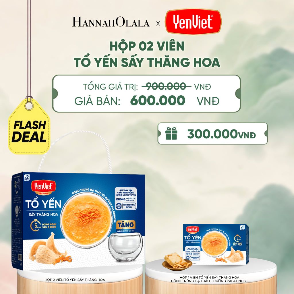  1 HỘP 2 VIÊN YẾN SẤY THĂNG HOA - PALATINOSE - FLASH DEAL 4 - A1734 