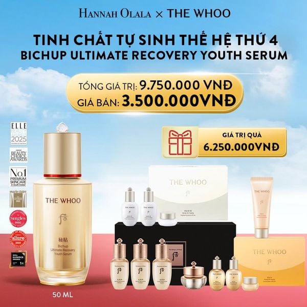  DEAL 01: TINH CHẤT TỰ SINH CHỐNG LÃO HÓA THẾ HỆ THỨ 4 THE WHOO BICHUP ULTIMATE RECOVERY YOUTH SERUM 50ML 