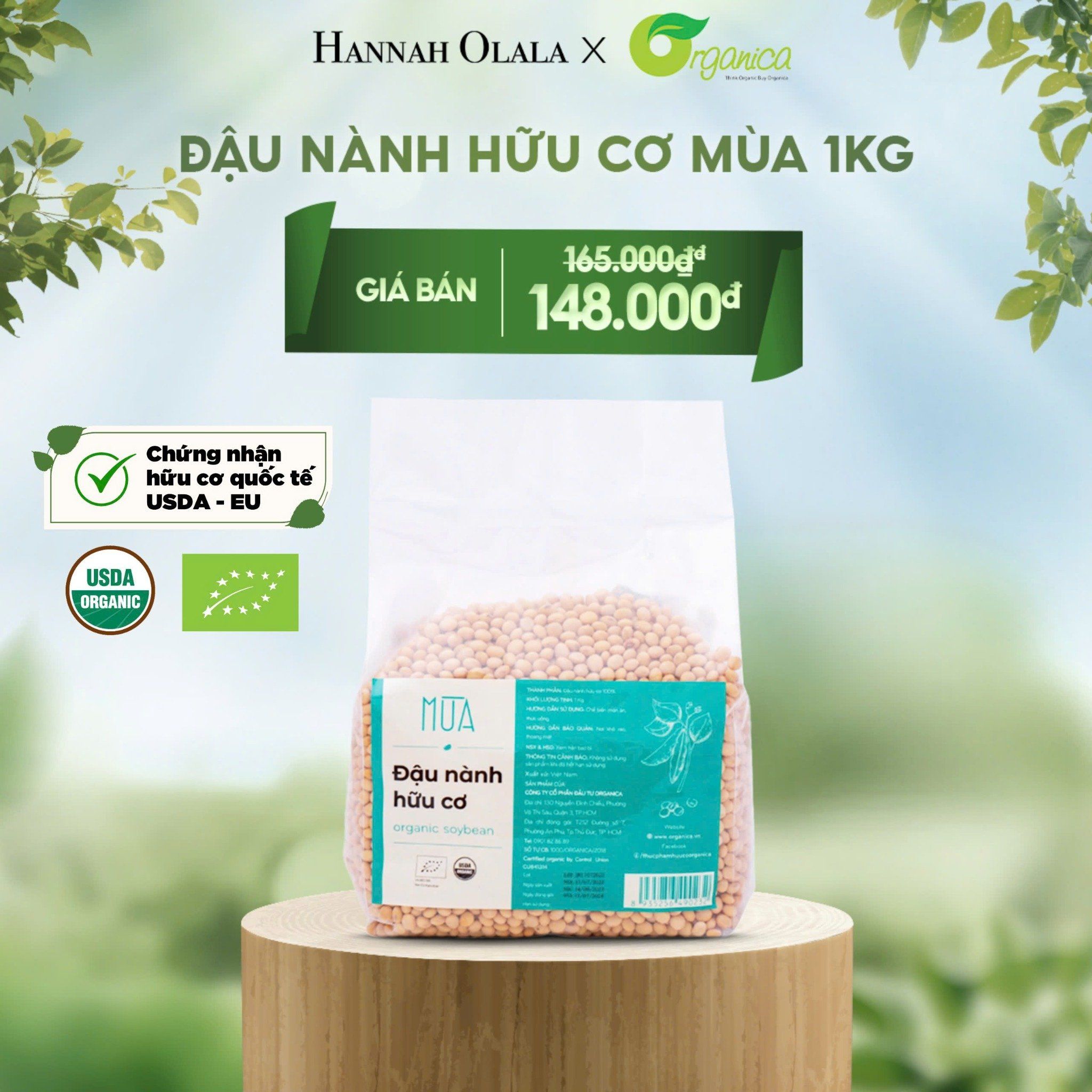  T15_DEAL 2: ĐẬU NÀNH HỮU CƠ MÙA 1KG - CU841314 