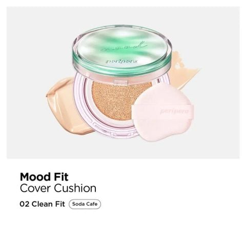  C363_DEAL 4: (PHIÊN BẢN SODA CAFE) PHẤN NƯỚC PERIPERA CHE PHỦ & CẤP ẨM MOOD FIT COVER CUSHION 15G 