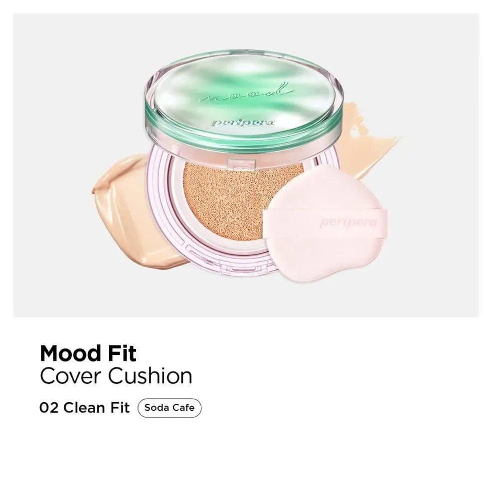  C363_DEAL 4: (PHIÊN BẢN SODA CAFE) PHẤN NƯỚC PERIPERA CHE PHỦ & CẤP ẨM MOOD FIT COVER CUSHION 15G 