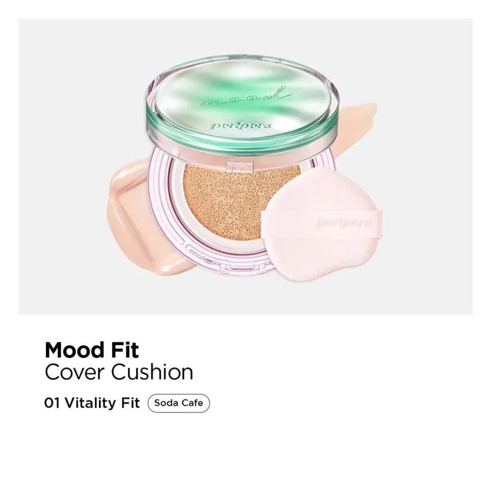  C363_DEAL 4: (PHIÊN BẢN SODA CAFE) PHẤN NƯỚC PERIPERA CHE PHỦ & CẤP ẨM MOOD FIT COVER CUSHION 15G 
