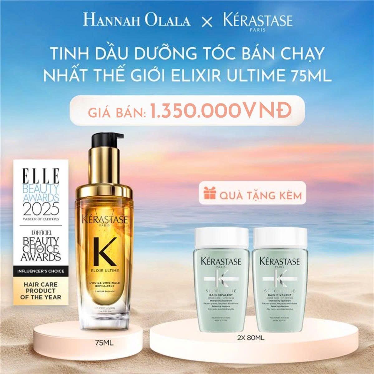  C865_DEAL 2: [FLASH DEAL] TINH DẦU DƯỠNG TÓC BÁN CHẠY NHẤT THẾ GIỚI ELIXIR ULTIME 75ML 