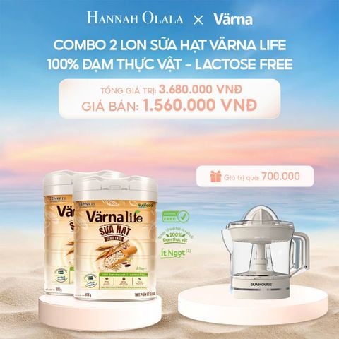  C684_DEAL 2: COMBO 2 LON THỰC PHẨM BỔ SUNG SỮA HẠT CÔNG THỨC VARNA LIFE (LON 800GR) 