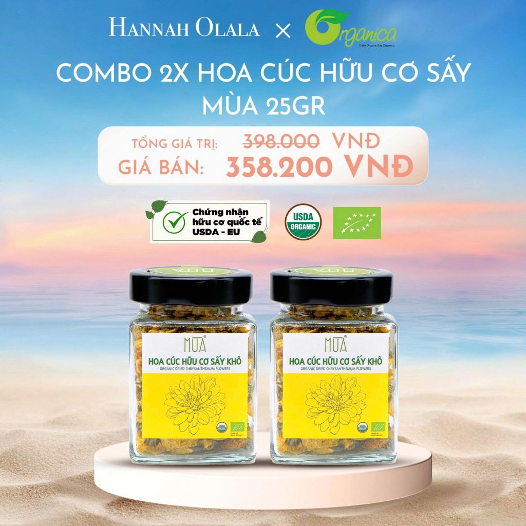  DEAL 1: COMBO 2 HOA CÚC HỮU CƠ SẤY MÙA 25GR 