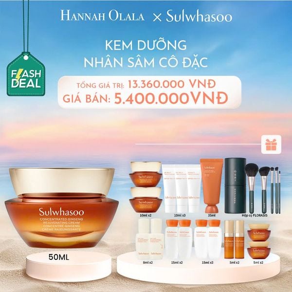  C267_DEAL 3: [FLASH DEAL] KEM DƯỠNG NHÂN SÂM CÔ ĐẶC CONCENTRATED GINSENG REJUVENATING CREAM 50ML 
