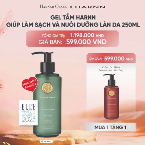  DEAL 19: [MUA 1 TẶNG 1] GEL TẮM HARNN GIÚP LÀM SẠCH VÀ NUÔI DƯỠNG LÀN DA 250ML - BODY WASH 