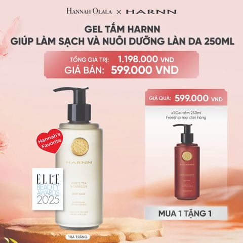  DEAL 19: [MUA 1 TẶNG 1] GEL TẮM HARNN GIÚP LÀM SẠCH VÀ NUÔI DƯỠNG LÀN DA 250ML - BODY WASH 