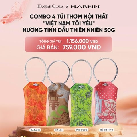  DEAL 17: COMBO 4 TÚI THƠM NỘI THẤT 