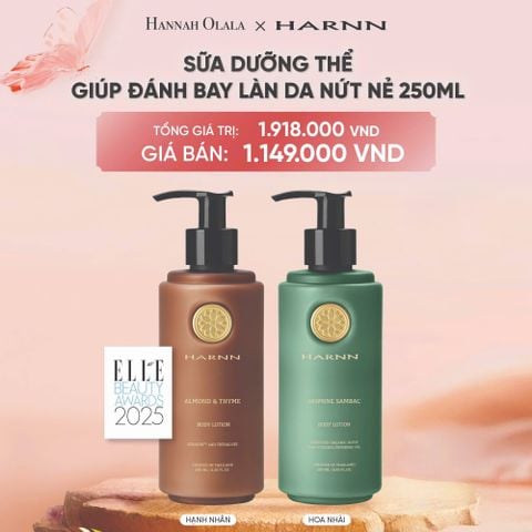  E45_DEAL 5A: BODY LOTION - SỮA DƯỠNG THỂ HARNN GIÚP ĐÁNH BAY LÀN DA NỨT NẺ 250ML 