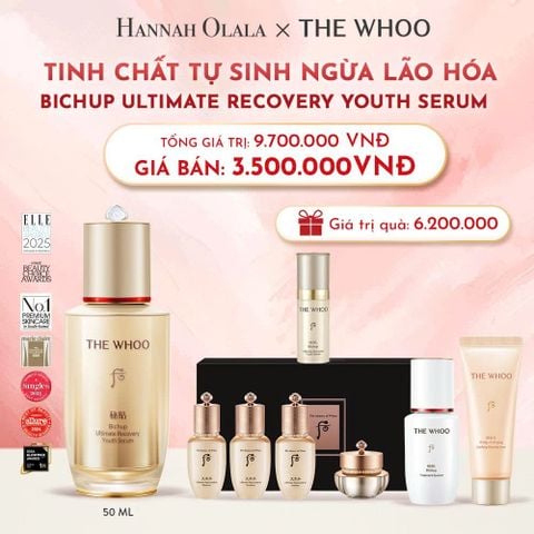  D52_DEAL01-BK2: TINH CHẤT TỰ SINH NGỪA LÃO HÓA THẾ HỆ THỨ 4 THE WHOO BICHUP ULTIMATE RECOVERY YOUTH SERUM 50ML 