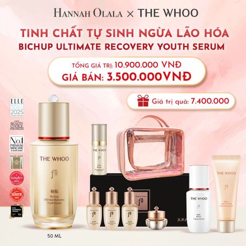  D32_DEAL01-BK: TINH CHẤT TỰ SINH NGỪA LÃO HÓA THẾ HỆ THỨ 4 THE WHOO BICHUP ULTIMATE RECOVERY YOUTH SERUM 50ML 