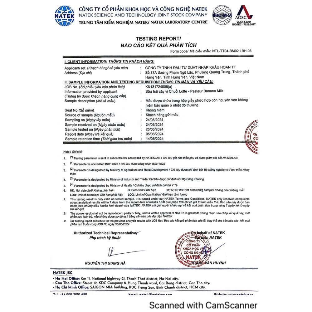  E19_DEAL 1: 01 THÙNG SỮA TƯƠI PASTEUR VỊ CHUỐI HẠNG 1A LOTTE 24 HỘP 
