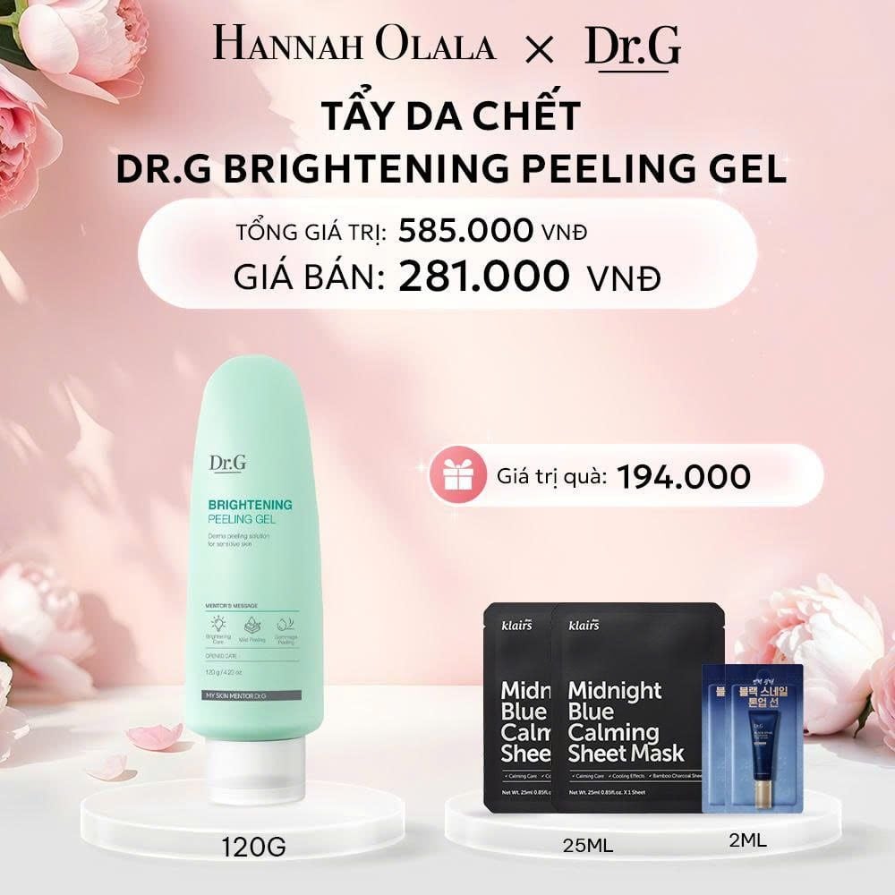  E437: DEAL 3:  TẨY DA CHẾT DR.G BRIGHTENING PEELING GEL 120G (NEW) 