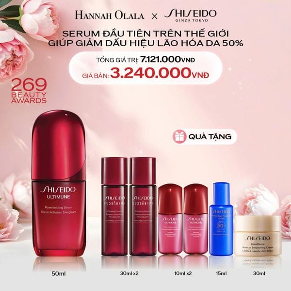  E1250: DEAL 1: TINH CHẤT DƯỠNG DA SHISEIDO ULTIMUNE POWER INFUSING 4.0 SERUM 50ML 