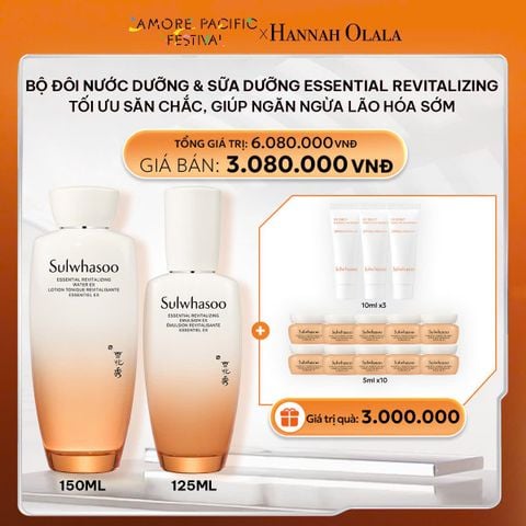  DEAL 10: BỘ ĐÔI NƯỚC DƯỠNG & SỮA DƯỠNG ESSENTIAL REVITALIZING 