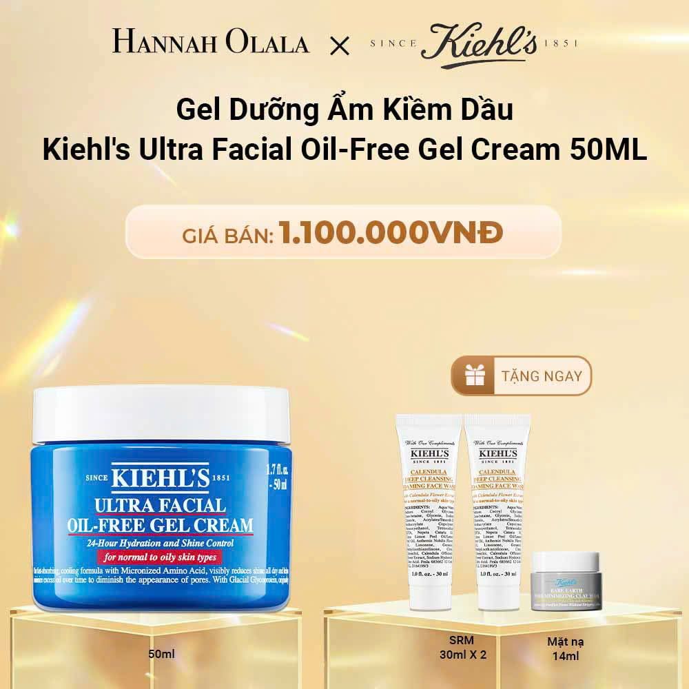  DEAL 23: GEL DƯỠNG ẨM KIỀM DẦU 24H KIEHL'S ULTRA FACIAL OIL-FREE GEL CREAM 50ML 