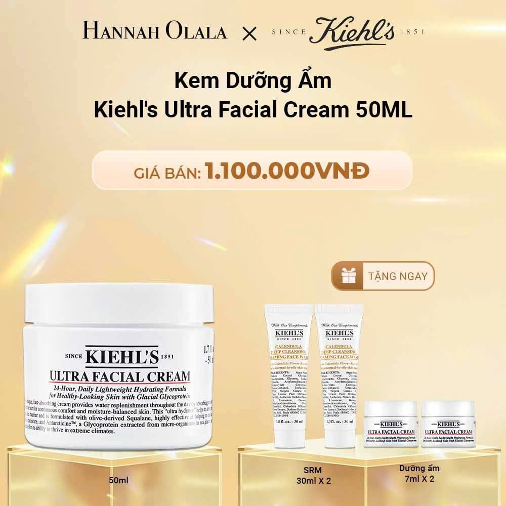  DEAL 22: KEM DƯỠNG ẨM SÂU 72H & PHỤC HỒI NHANH KIEHL'S ULTRA FACIAL CREAM 50ML 