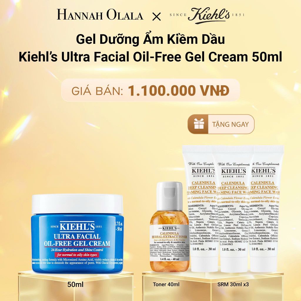  C92_DEAL 23_RE: GEL DƯỠNG ẨM KIỀM DẦU 24H KIEHL'S ULTRA FACIAL OIL-FREE GEL CREAM 50ML 