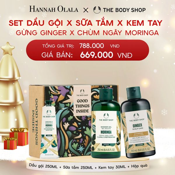  A1367_DEAL 15: SET QUÀ TOÀN DIỆN - DẦU GỘI GINGER 250ML & SỮA TẮM 250ML & KEM TAY 30ML 