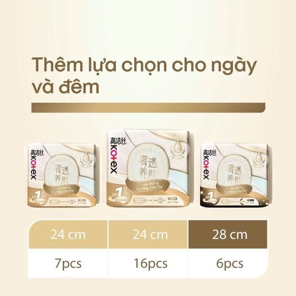  A373_DEAL 3: COMBO 8 GÓI BĂNG VỆ SINH KOTEX NHẬP KHẨU CICADA SIÊU MỎNG CÁNH 24CM 7 MIẾNG 
