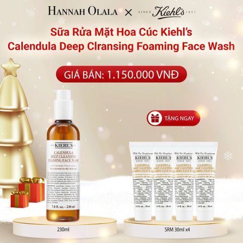  A1150_DEAL 6: SỮA RỬA MẶT HOA CÚC KIEHL'S CALENDULA DEEP CLEANSING FOAMING FACE WASH 230ML 