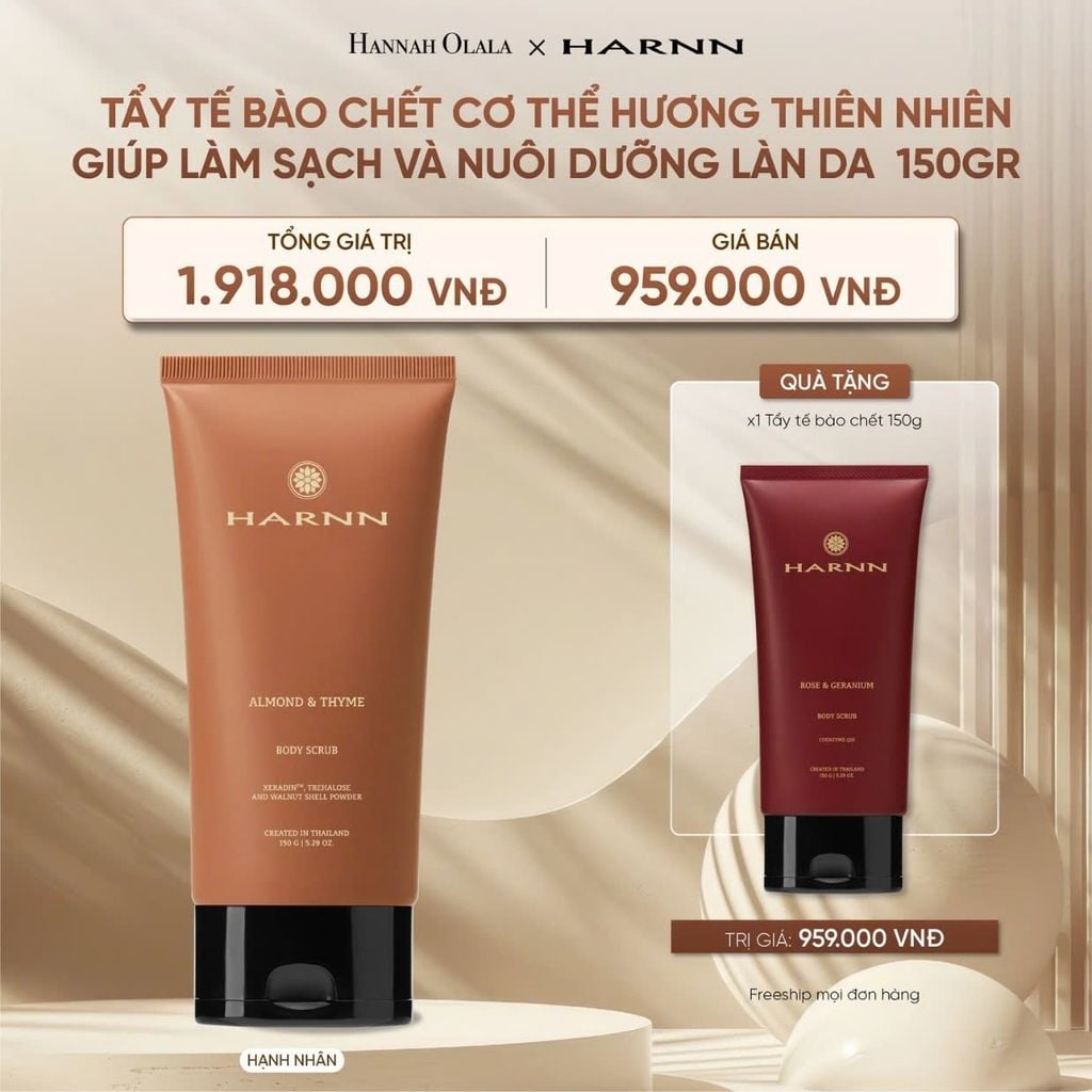  DEAL 24: [B1G1] BODY SCRUB - TẨY TẾ BÀO CHẾT CƠ THỂ HƯƠNG THIÊN NHIÊN 150GR - GIÚP LÀM SẠCH VÀ NUÔI DƯỠNG LÀN DA 