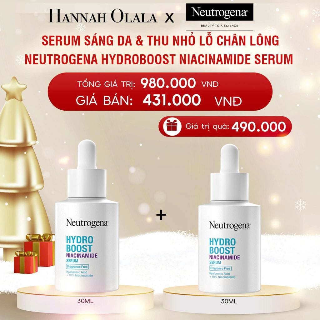  DEAL 1: [FLASH DEAL] SERUM SÁNG DA VÀ THU NHỎ LỖ CHÂN LÔNG NEUTROGENA HYDROBOOST NIACINAMIDE SERUM 30ML 