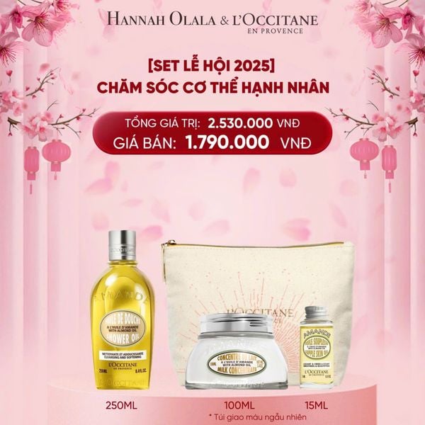  A1045_DEAL 8RE: [SET LỄ HỘI 2025] CHĂM SÓC CƠ THỂ HẠNH NHÂN 
