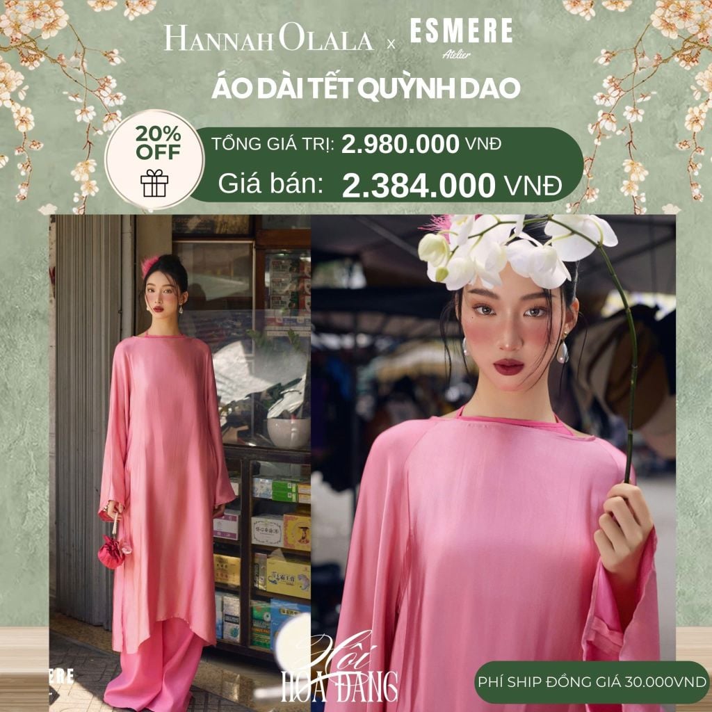  DEAL 3: SET ÁO DÀI 3 MÓN QUỲNH DAO 