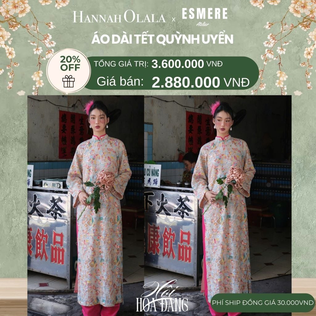  DEAL 5: SET ÁO DÀI 02 MÓN QUỲNH UYỂN 