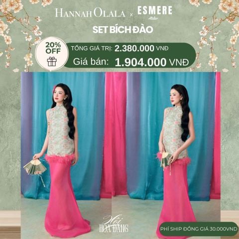  DEAL 7: SET ĐỒ MẶC TẾT 02 MÓN BÍCH ĐÀO 