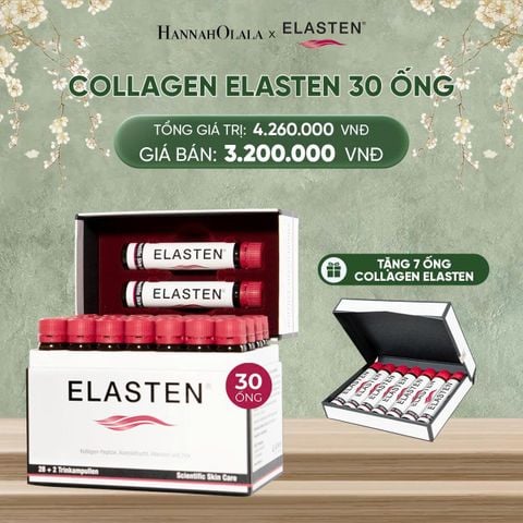  D107_DEAL 2: [FLASH DEAL] 1 HỘP 30 ỐNG COLLAGEN ELASTEN HỘP 30 ỐNG X 25ML 