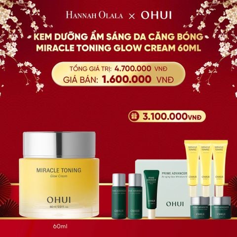  DEAL 45: KEM DƯỠNG ẨM SÁNG DA CĂNG BÓNG OHUI MIRACLE TONING GLOW CREAM 60ML 