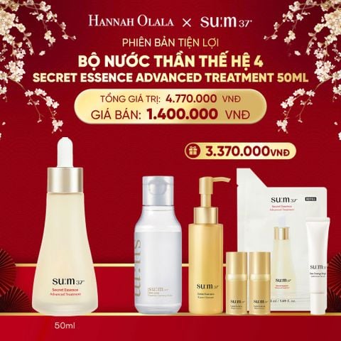 DEAL 28: PHIÊN BẢN TIỆN LỢI - BỘ NƯỚC THẦN THẾ HỆ 4 SU:M37 SECRET ESSENCE ADVANCED TREATMENT 50ML 