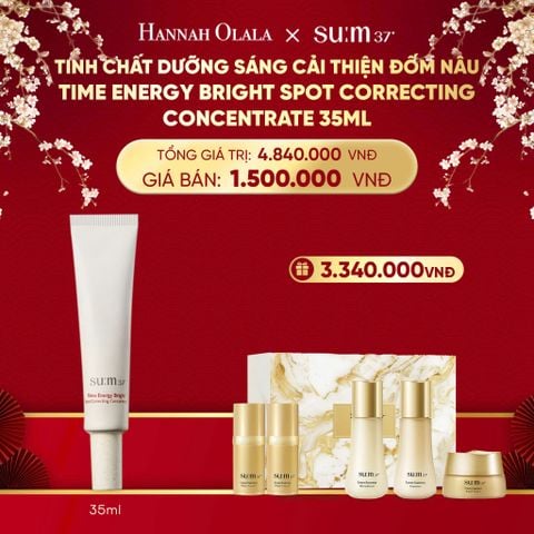  DEAL 31: TINH CHẤT DƯỠNG SÁNG CẢI THIỆN ĐỐM NÂU SU:M37 TIME ENERGY BRIGHT SPOT CORRECTING CONCENTRATE 35ML 