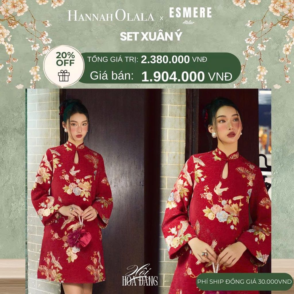  D527_DEAL 8: ĐẦM MẶC TẾT XUÂN Ý 