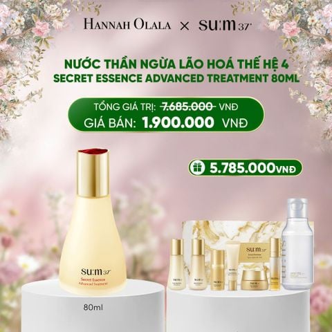  DEAL 26: NƯỚC THẦN NGỪA LÃO HOÁ THẾ HỆ 4 SU:M37º SECRET ESSENCE ADVANCED TREATMENT 80ML 