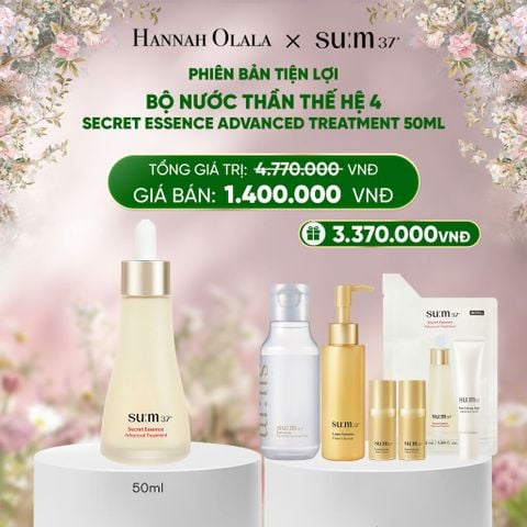 DEAL 28: PHIÊN BẢN TIỆN LỢI - BỘ NƯỚC THẦN THẾ HỆ 4 SU:M37 SECRET ESSENCE ADVANCED TREATMENT 50ML 