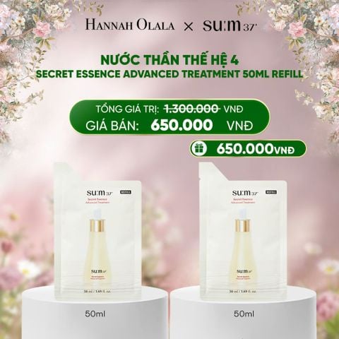  DEAL 59: MUA 1 TẶNG 1 - NƯỚC THẦN THẾ HỆ 4 SU:M37 SECRET ESSENCE ADVANCED TREATMENT 50ML REFILL 