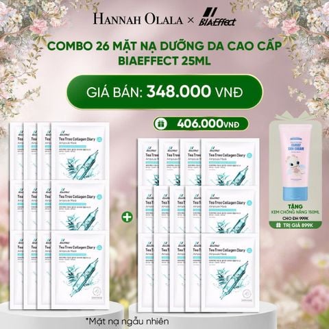  E1444_DEAL 1: COMBO 26 MẶT NẠ DƯỠNG DA CAO CẤP BIAEFFECT 25ML 