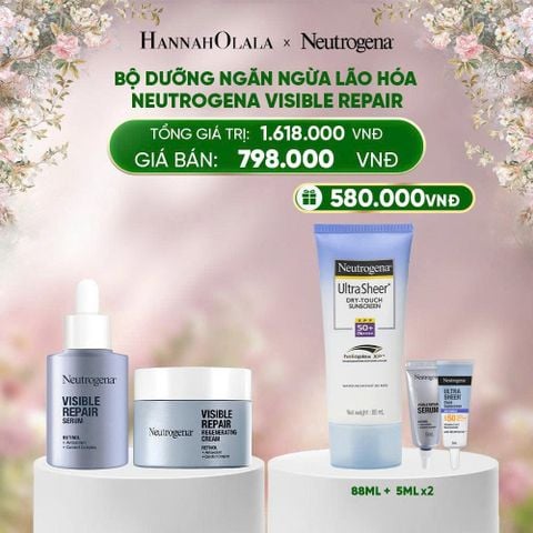  E633_DEAL 5BK: BỘ DƯỠNG NGĂN NGỪA LÃO HÓA NEUTROGENA VISIBLE REPAIR 
