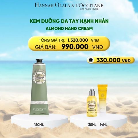  DEAL 5: KEM DƯỠNG DA TAY HẠNH NHÂN L'OCCITANE 150ML 