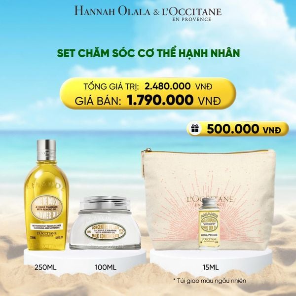  DEAL 7: SET CHĂM SÓC CƠ THỂ HẠNH NHÂN L'OCCITANE 