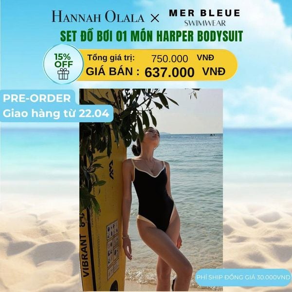  [PRE - ODER] SET ĐỒ BƠI 1 MẢNH HARPER BODYSUIT 
