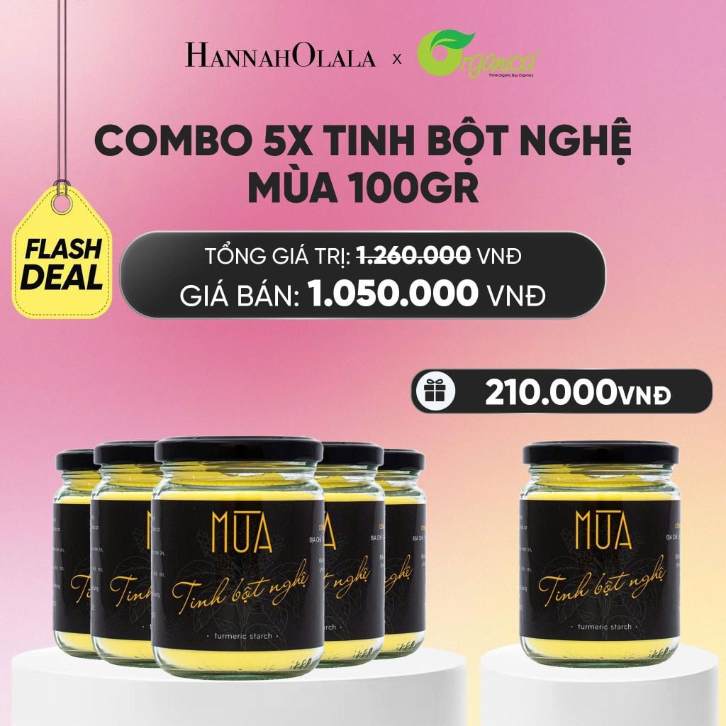  [FLASHSALE] TINH BỘT NGHỆ MÙA 100GR - DEAL 23_A795 