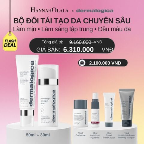  BỘ ĐÔI CẢI THIỆN BỀ MẶT DA LÀM SÁNG RÕ RỆT CÁC ĐỐM NÂU POWERBRIGHT FRANSHICE (PEEL 50ML + SERUM 30ML) - FLASHDEAL 1_A1777 