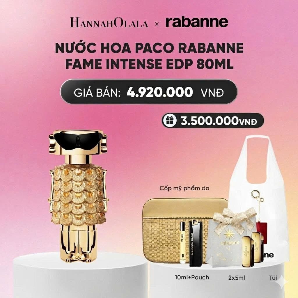  NƯỚC HOA PACO RABANNE FAME INTENSE EDP 80ML REFILLABLE_A776 