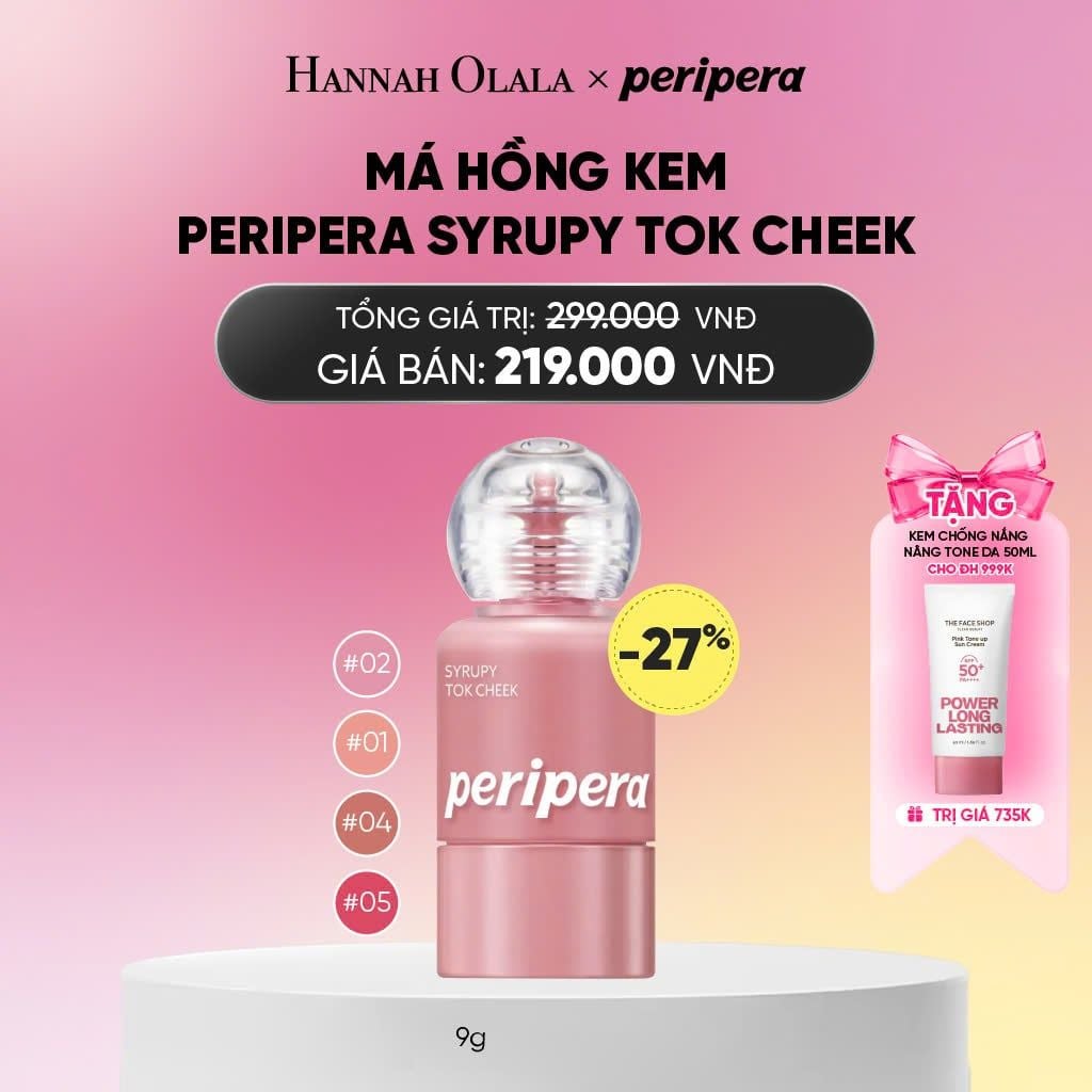 MÁ HỒNG KEM PERIPERA SYRUPY TOK CHEEK 9G_A727 