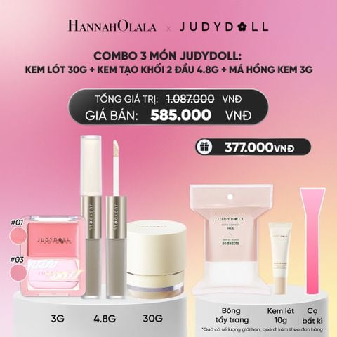  KEM LÓT + KEM TẠO KHỐI 2 ĐẦU + MÁ HỒNG KEM (GLOW)_ A1377 